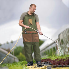 Protective Gardening Apron With Leg Cover And Multiple Pockets Durable, Water Resistant For Trimming, Harvesting, And Outdoor Chores