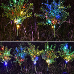 Garden landscape with lawn light