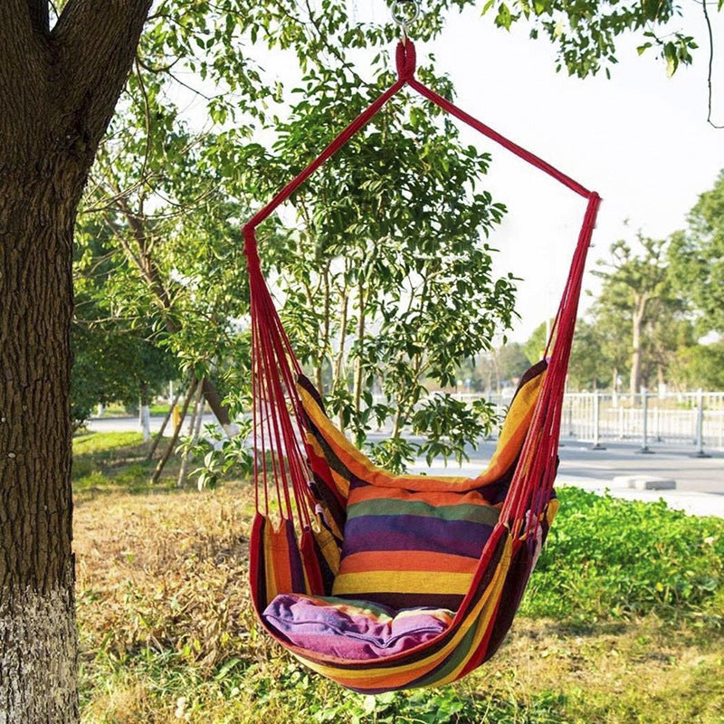 Outdoor Travel Camping Garden Hanging Hammock Chair Home Bedroom Dormitory Adults Kids Swing Seat