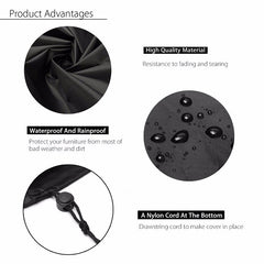 Oxford Cloth Outdoor Furniture Cover Dust And Water-Proof Garden Cover