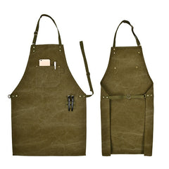 Barber Baking Coffee Shop Gardening Thickened Canvas Apron