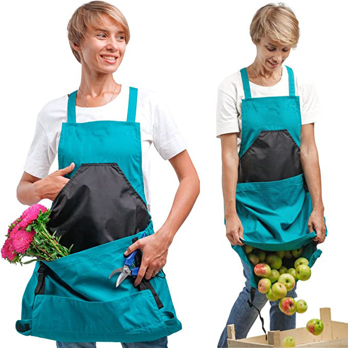 Large Pocket Gardening Fruit Storage Bag Multi-purpose Backpack Apron