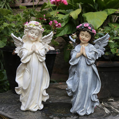 Yard Garden Garden Decoration Resin Figure American Little Angel Decoration