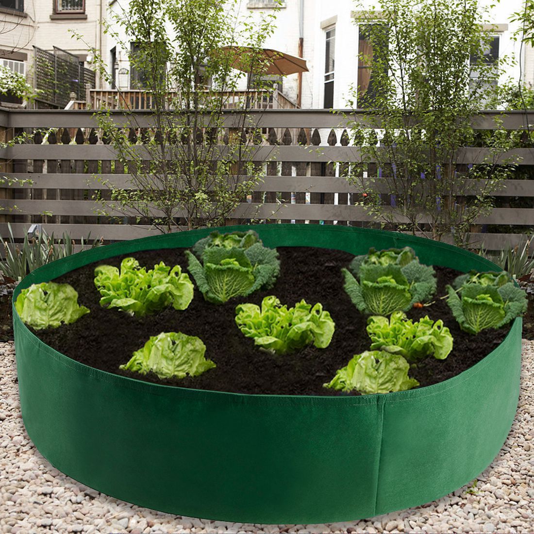 Garden Raised Bed Round Planting Container Grow Bags Fabric Planter Pot For Plants Nursery Pot
