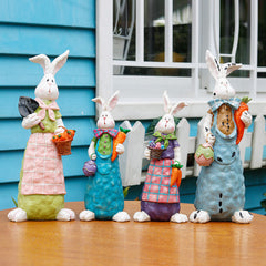 Easter Rabbit Decoration Realistic Rabbit Resin Crafts Garden Decoration Gardening Garden Decoration