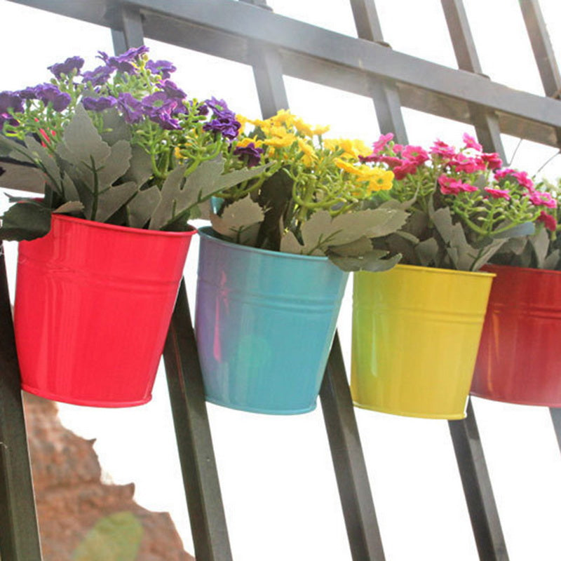 Hanging Flower Pots Garden Pots and Planters Hanger Outdoor Holder Basket for Wall Decoration Garden