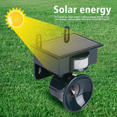Solar Powered Motion Sensor Ultrasonic  Bird Dog Cat Fox Mouse Pest Repeller