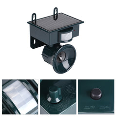 Solar Powered Motion Sensor Ultrasonic  Bird Dog Cat Fox Mouse Pest Repeller