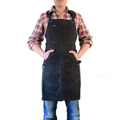 Woodworking Gardening Artist Barbecue Baker Kitchen Household Plain Waxing Canvas Apron