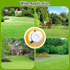 5pcs/set 8inch Nylon Wire Wheel Grass Trimmer Lawnmower Brush Cutter Head with Install Tool for Garden Backyard Lawn Sidewalk