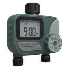 Garden Irrigation Double Valve Automatic Controller Intelligent Watering Flowers