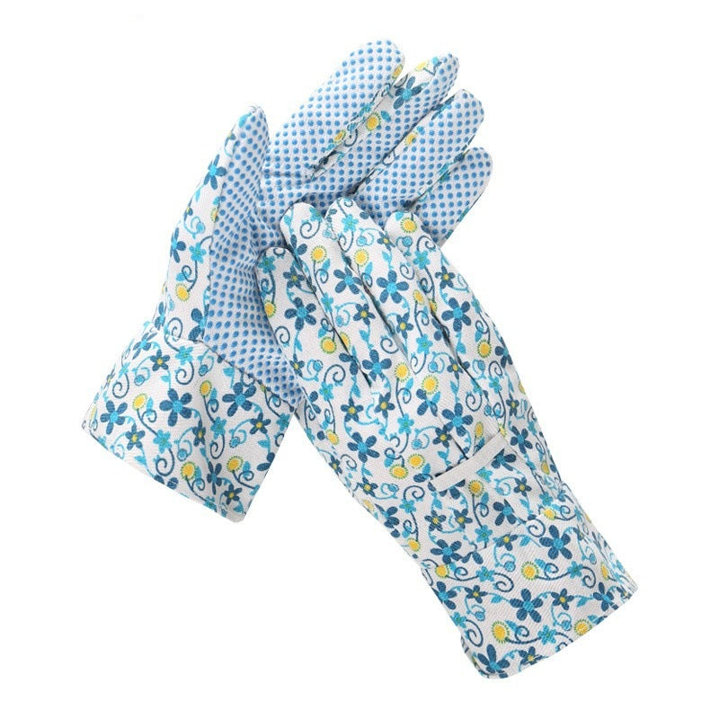 Gardening Gloves Garden Flower Planting Gloves Printing