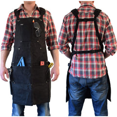Woodworking Gardening Artist Barbecue Baker Kitchen Household Plain Waxing Canvas Apron
