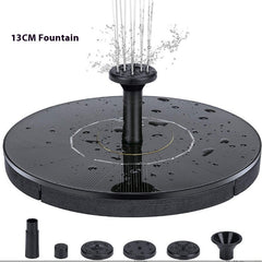 Solar Fountain Oxygen Rockery Water Garden Bird Bathtub Floating Fountain