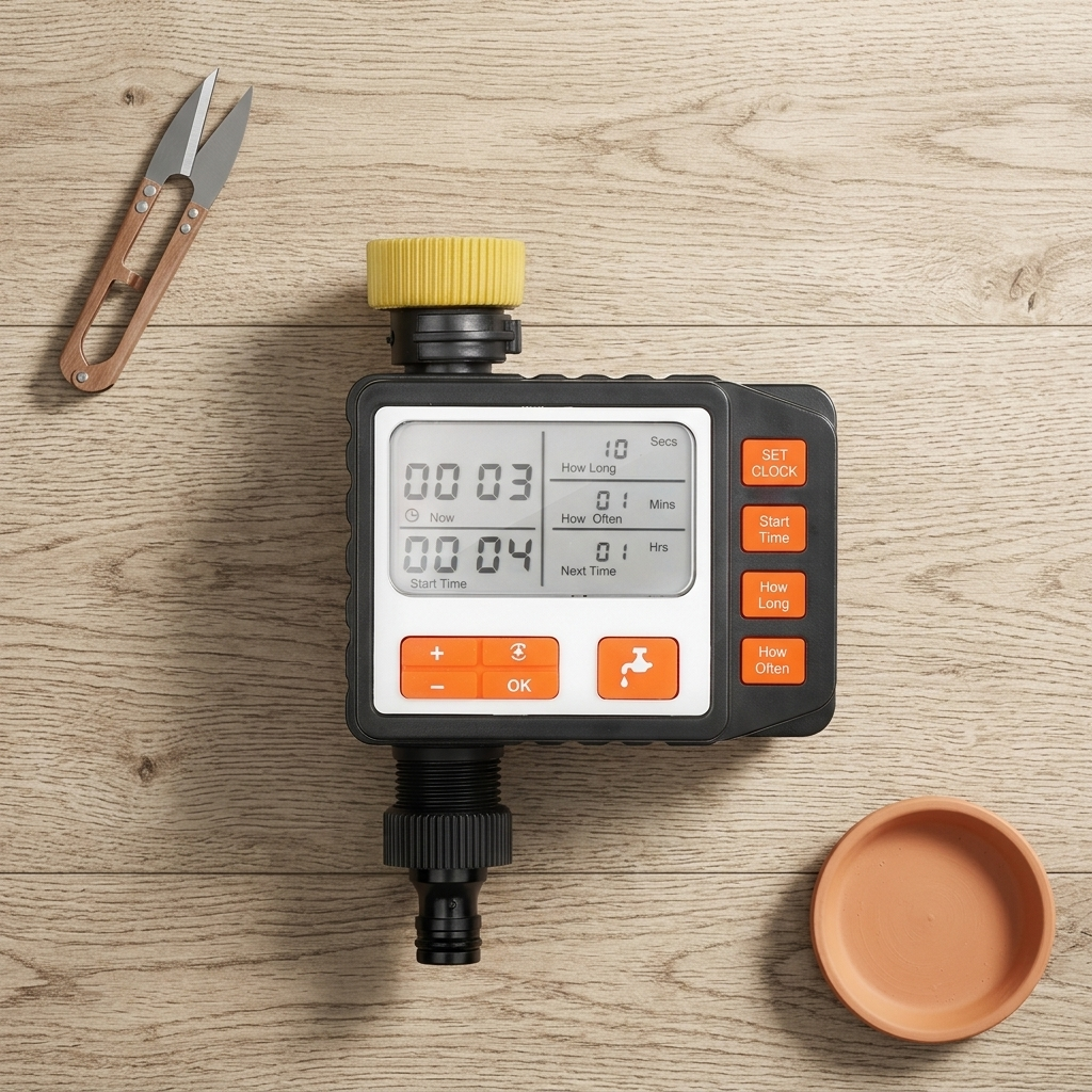 Smart Automatic Garden Water Timer – 3 Independent Programs & LCD Display